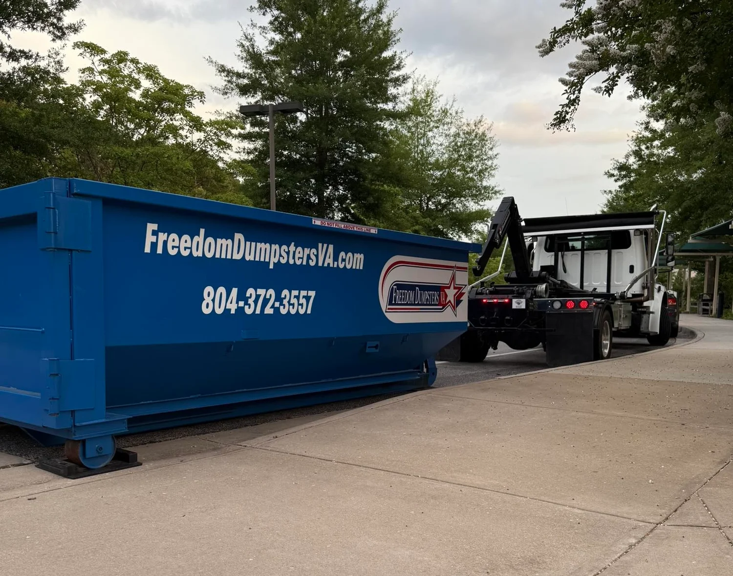 Freedom Dumpsters clean equipment